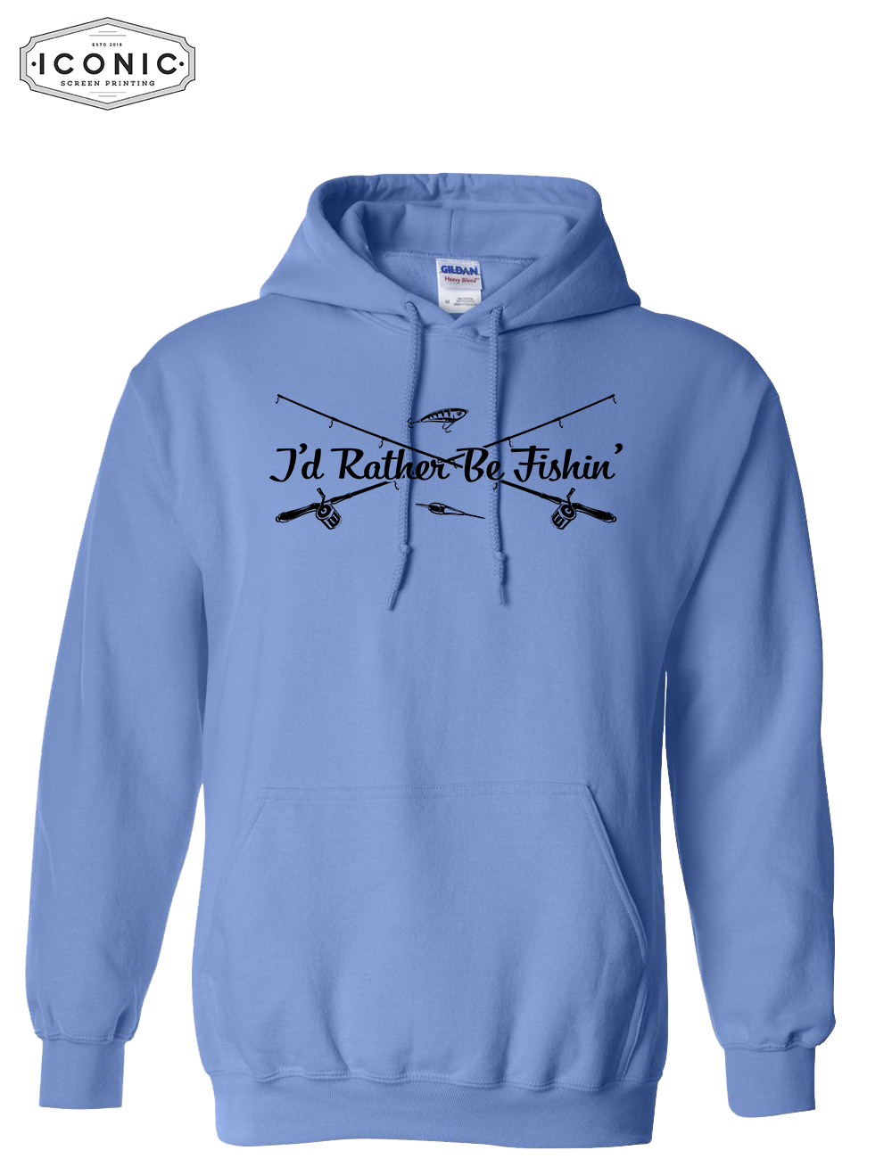 I'd Rather Be Fishin' - Heavy Blend Hooded Sweatshirt