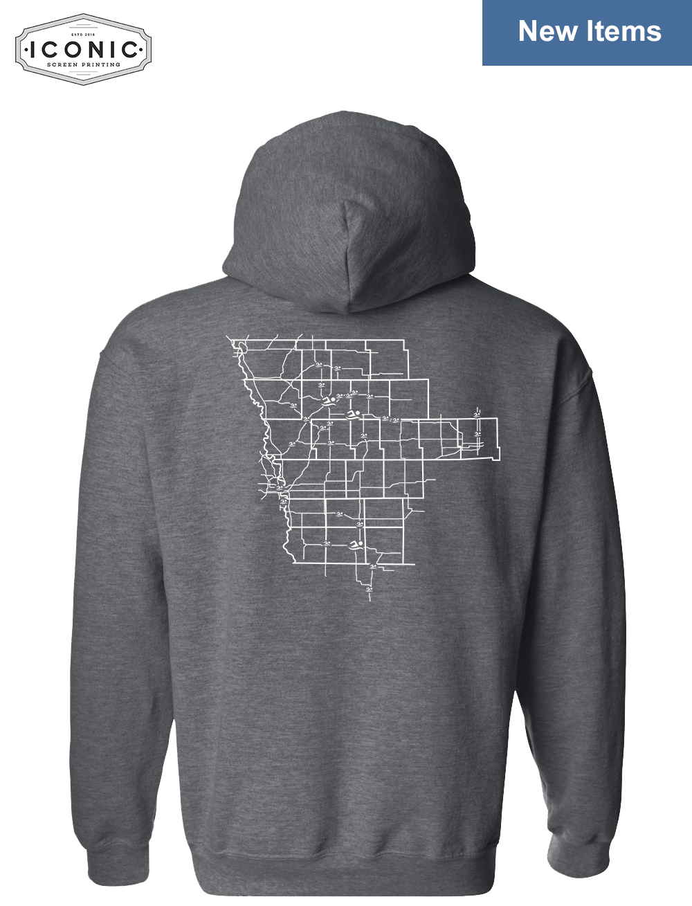 Stingrays with Map - Heavy Blend Hooded Sweatshirt