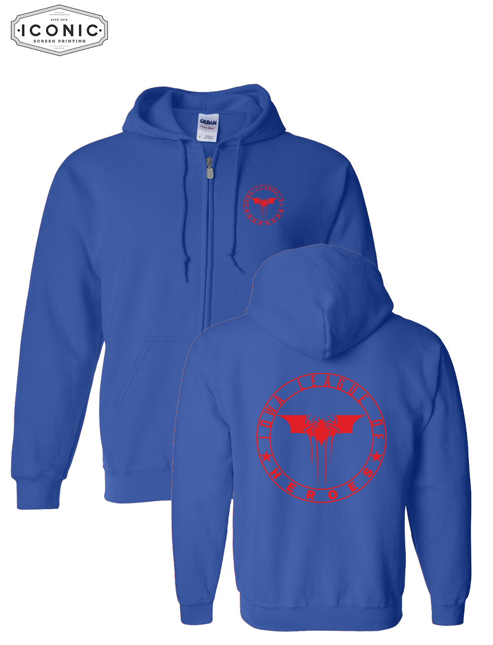 Leagues of Heroes Heavy Blend Zip Hoodie
