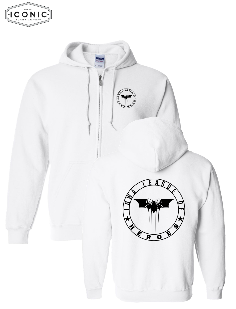 Leagues of Heroes Heavy Blend Zip Hoodie