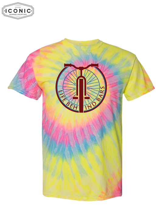 Life Behind Bars - D4 - Multi-Color Spiral Tie-Dyed T-Shirt