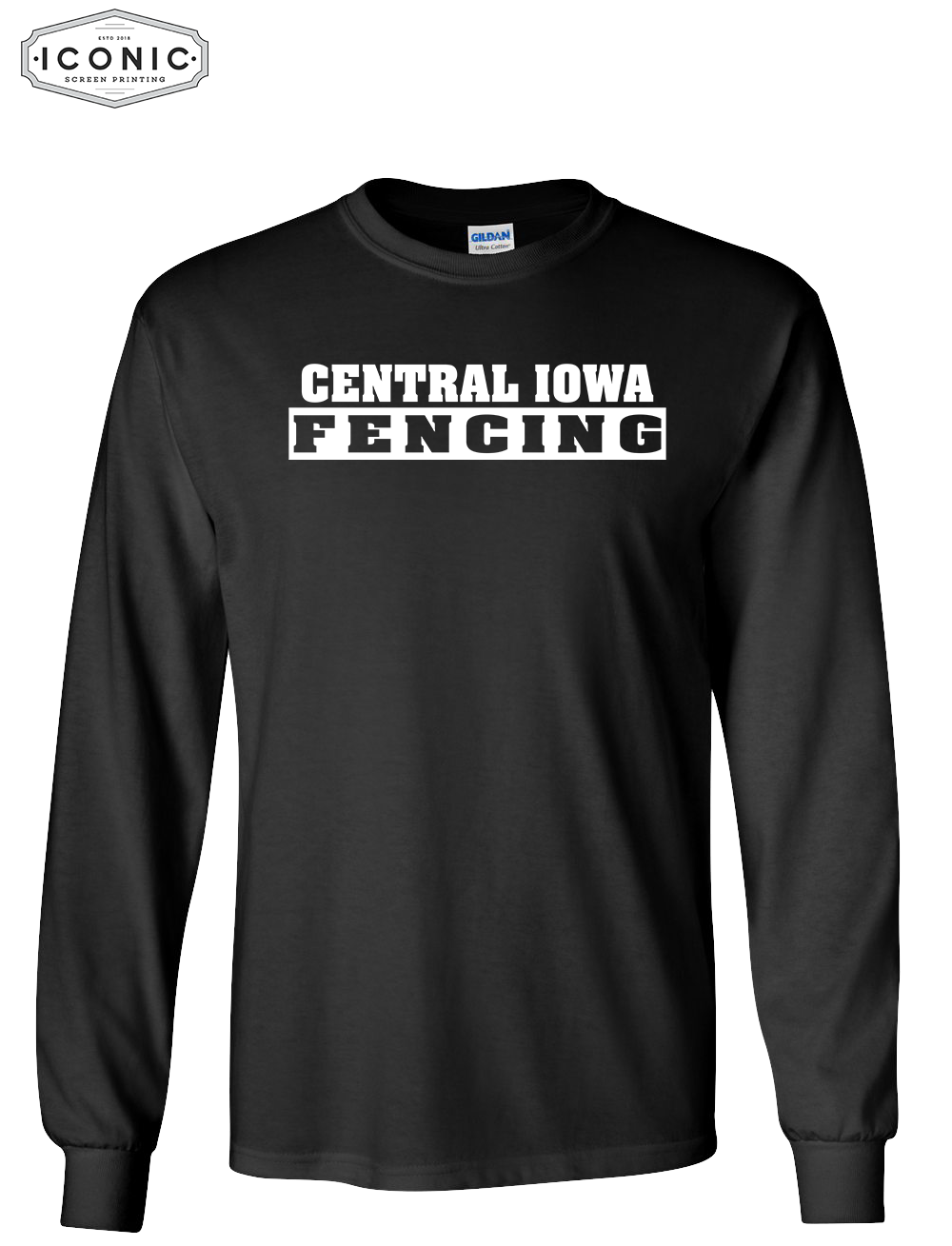 Central Iowa Fencing Long Sleeve Full front Print