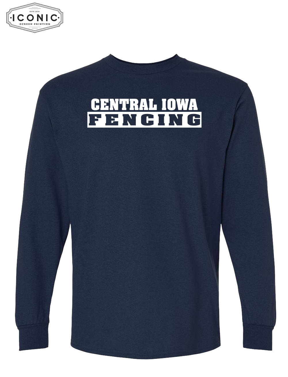 Central Iowa Fencing Long Sleeve Full front Print