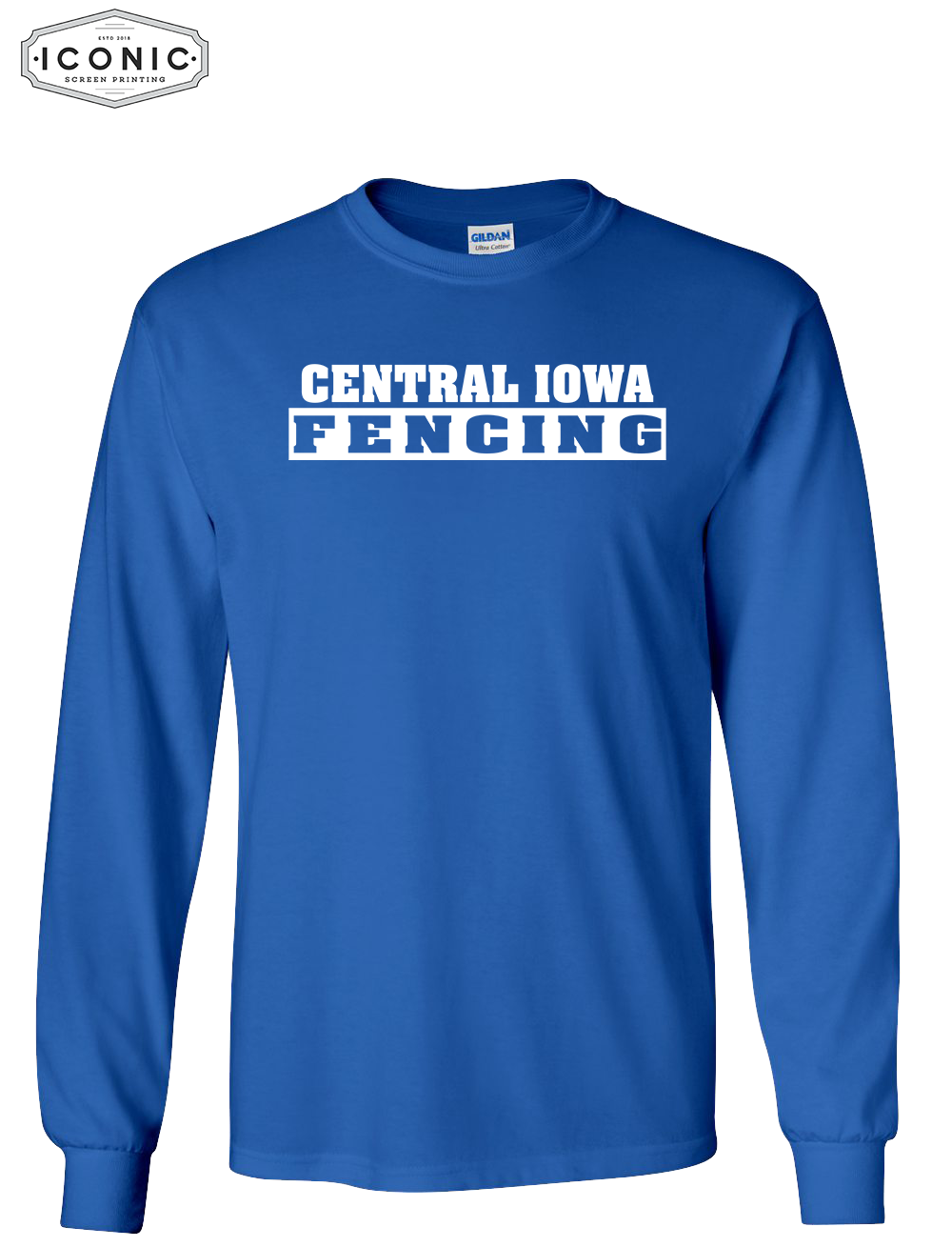 Central Iowa Fencing Long Sleeve Full front Print