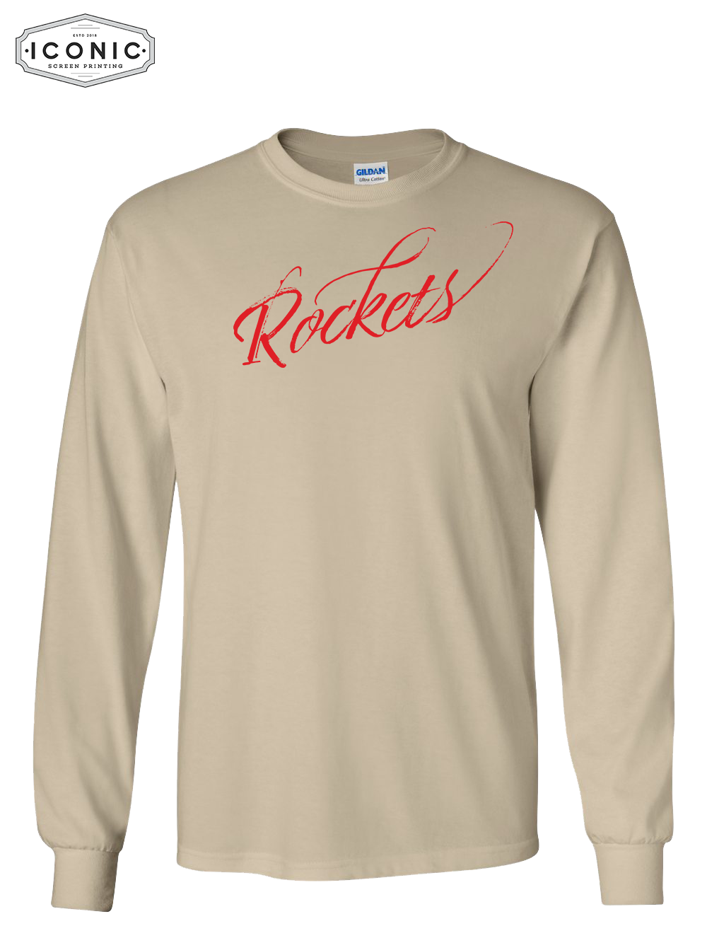Rockets Script - Ultra Cotton Long Sleeve