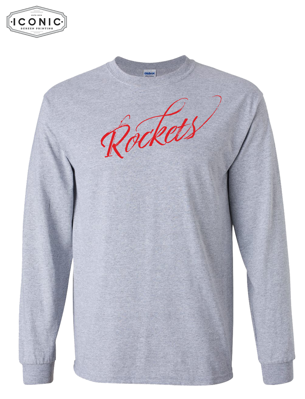 Rockets Script - Ultra Cotton Long Sleeve