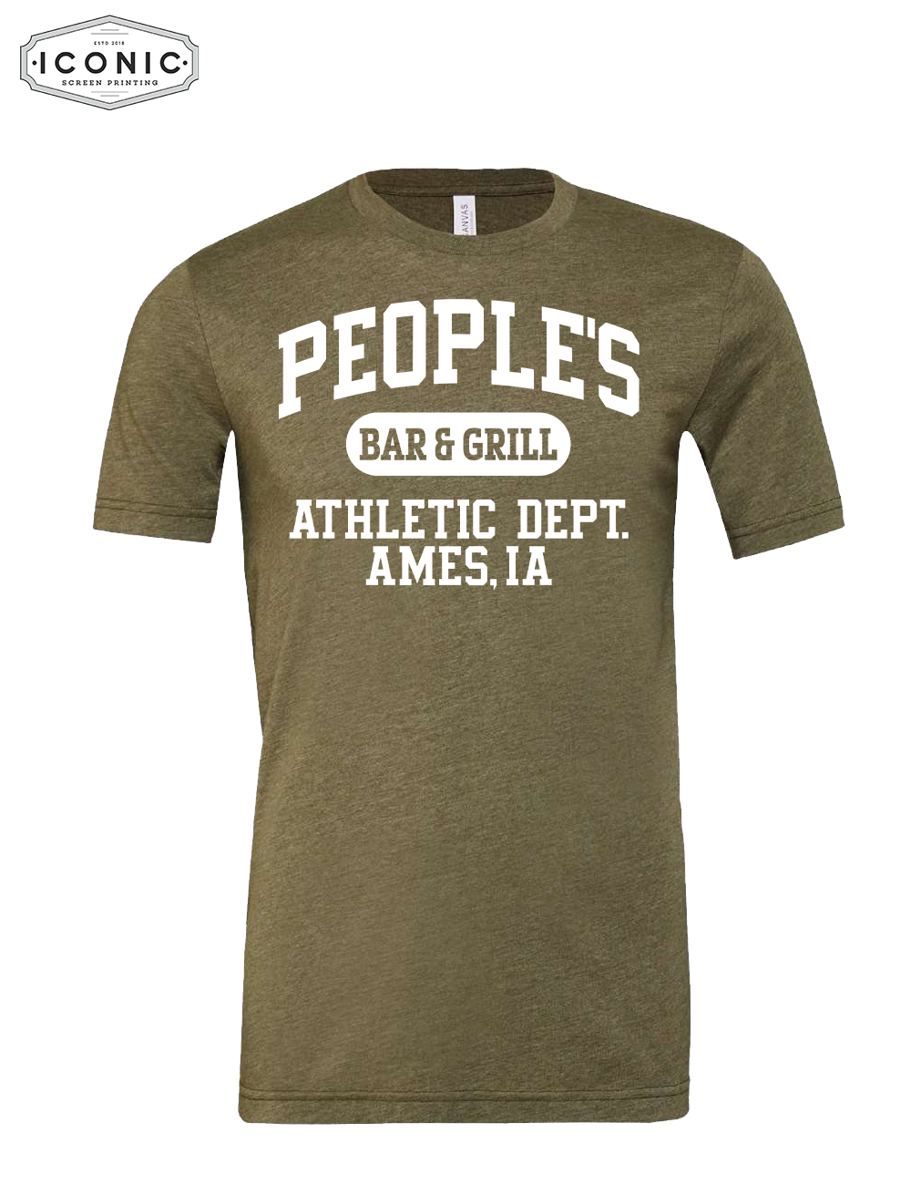 People's Athletic Dept. Unisex CVC Jersey Tee
