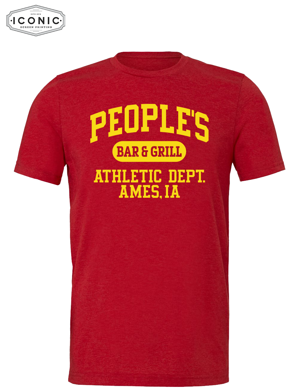 People's Athletic Dept. Unisex CVC Jersey Tee