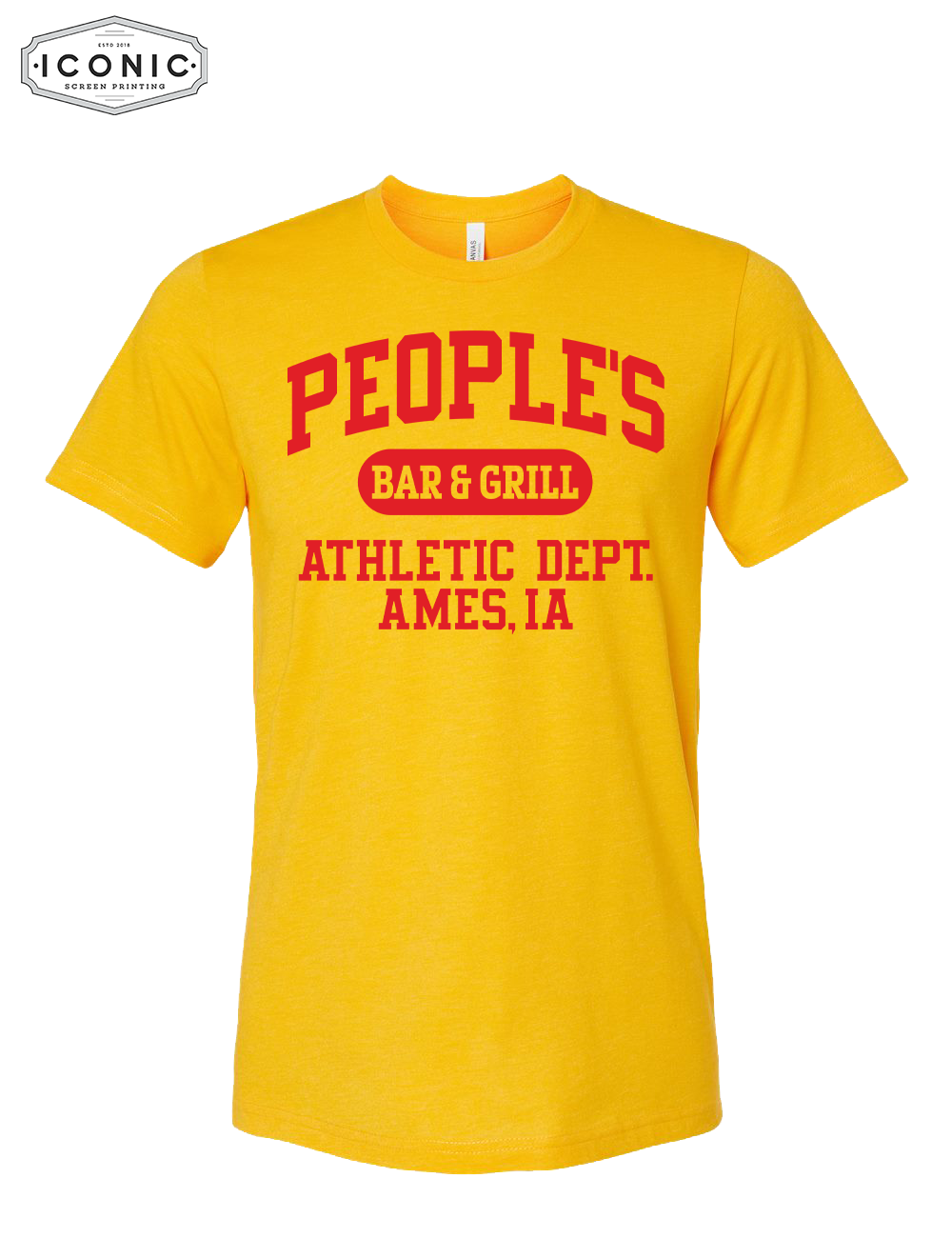 People's Athletic Dept. Unisex CVC Jersey Tee
