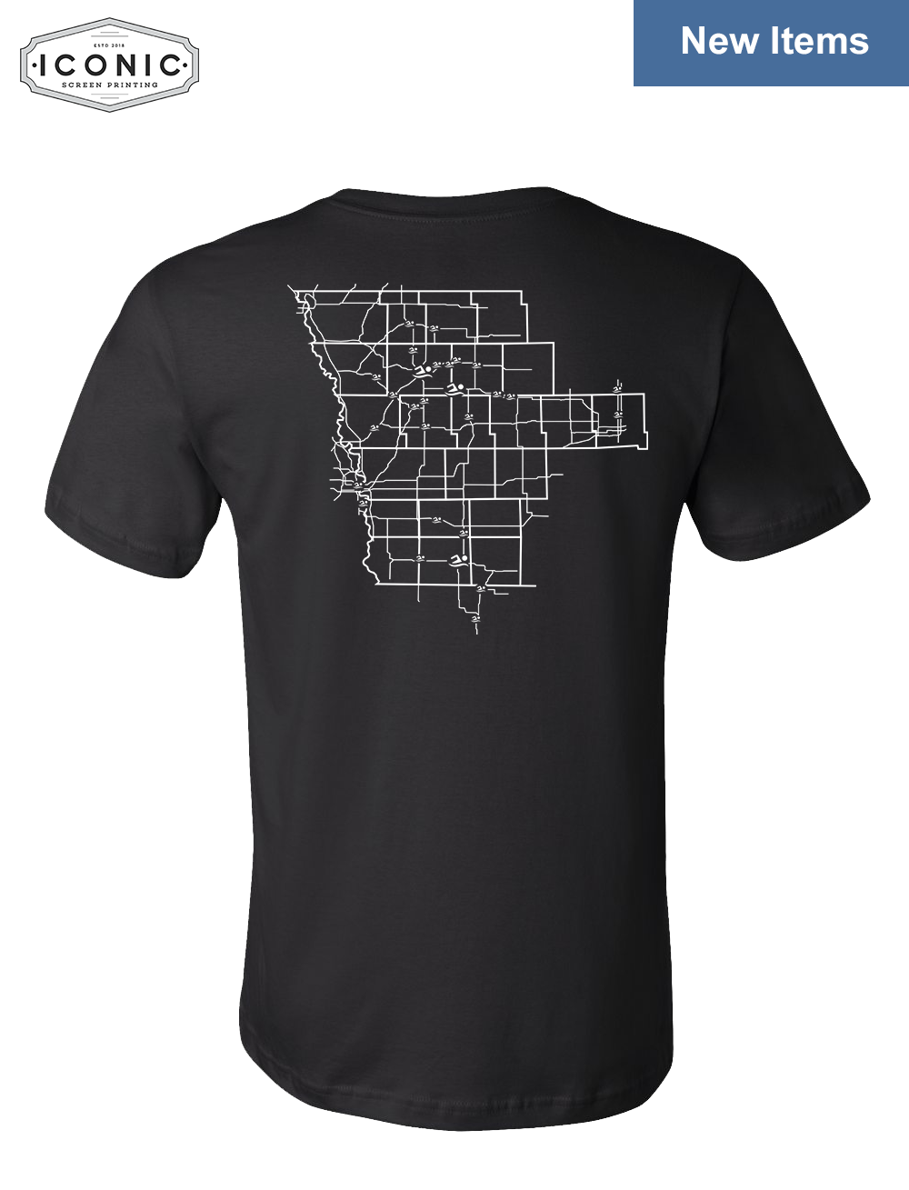 Stingrays with Map - Bella+Canvas-Unisex Jersey Tee