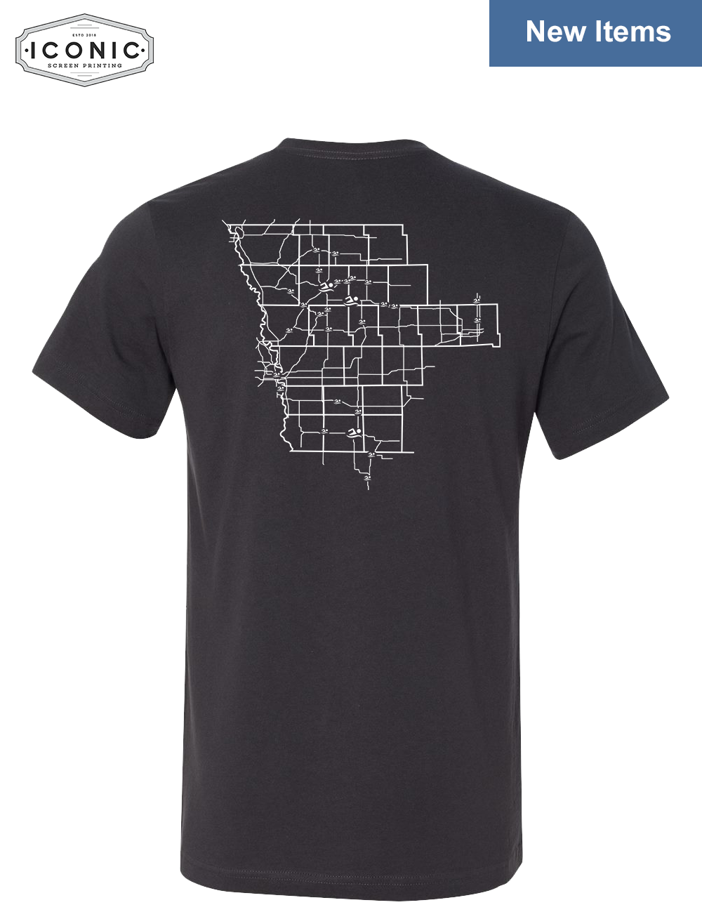 Stingrays with Map - Bella+Canvas-Unisex Jersey Tee