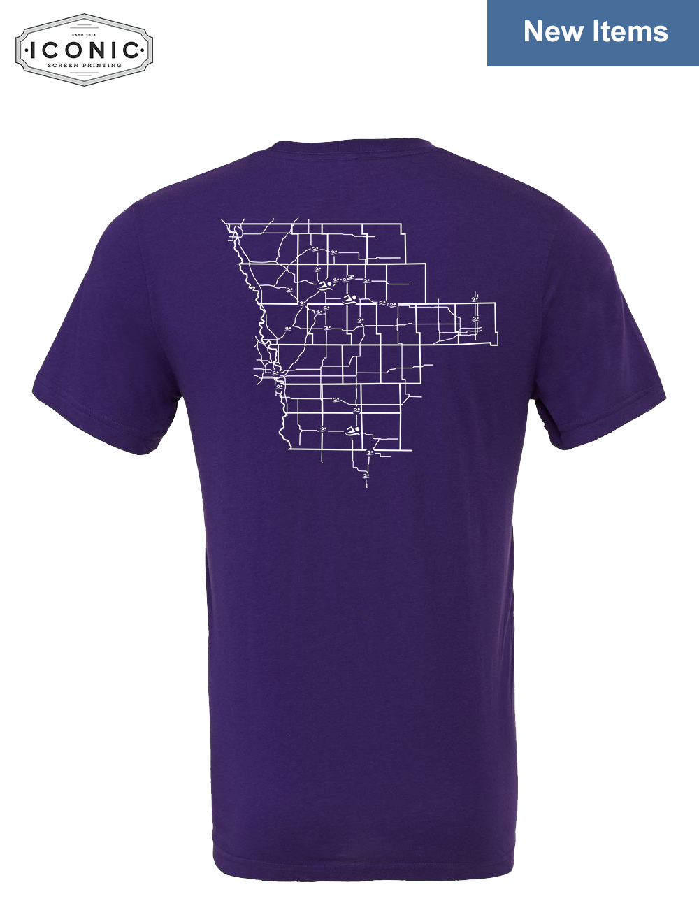 Stingrays with Map - Bella+Canvas-Unisex Jersey Tee
