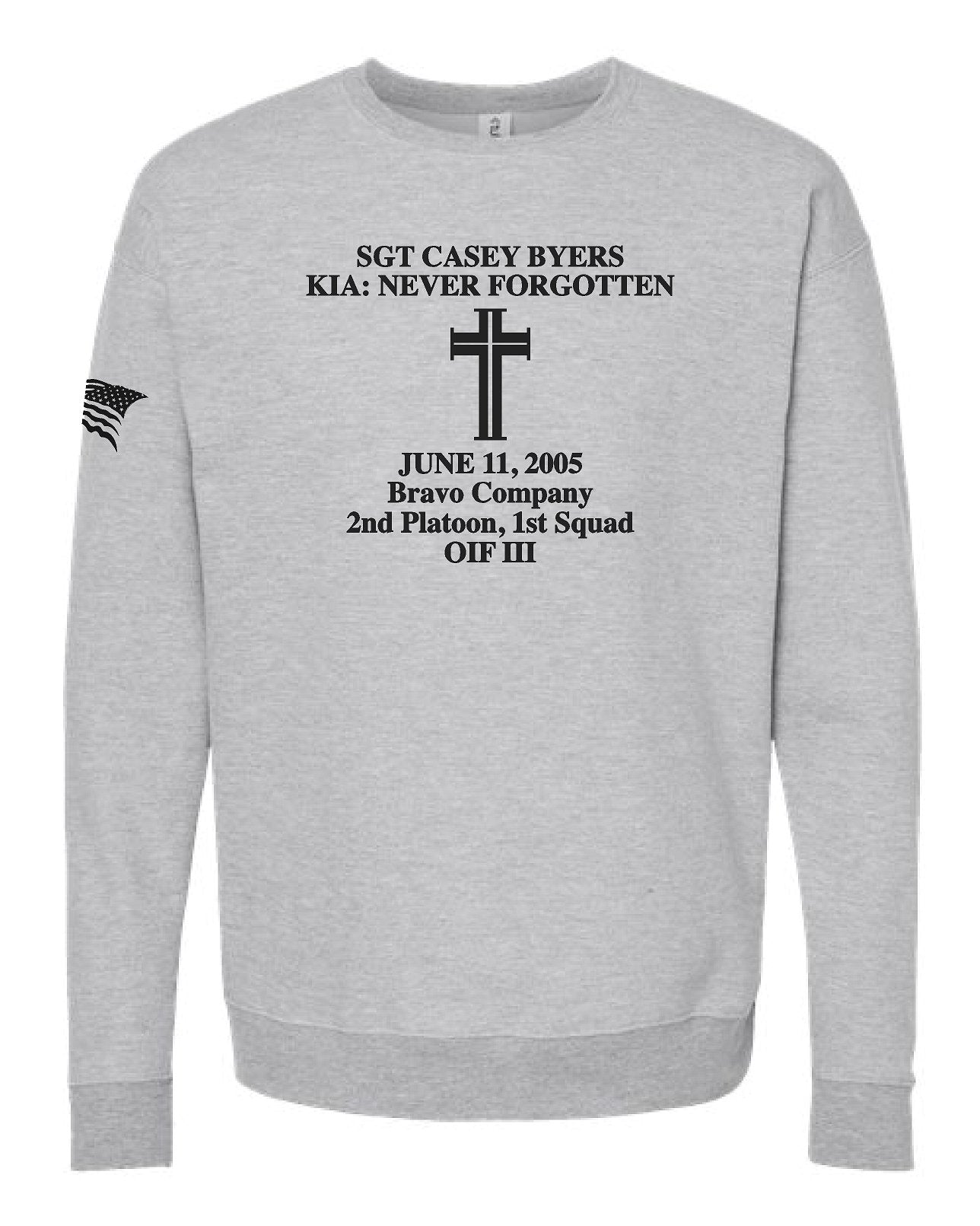 Remembering Casey Unisex Fleece Crewneck Sweatshirt