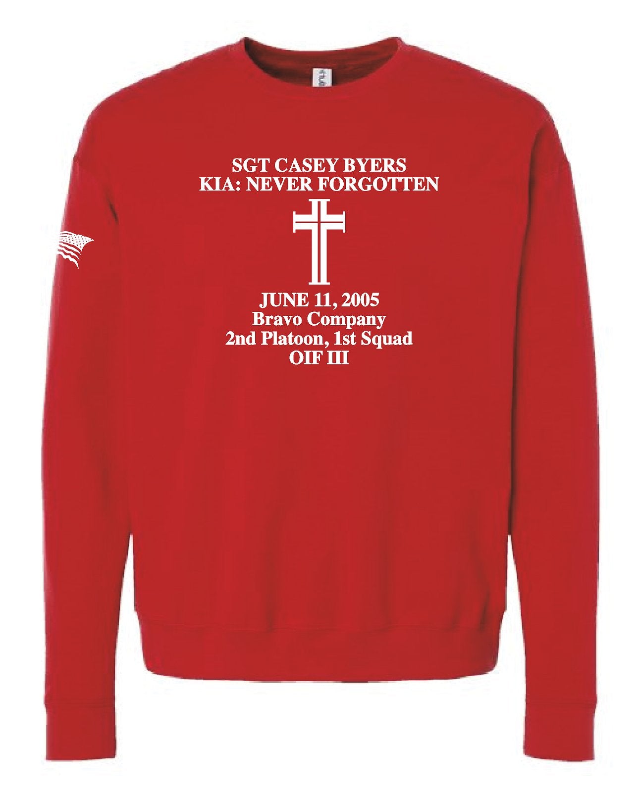 Remembering Casey Unisex Fleece Crewneck Sweatshirt