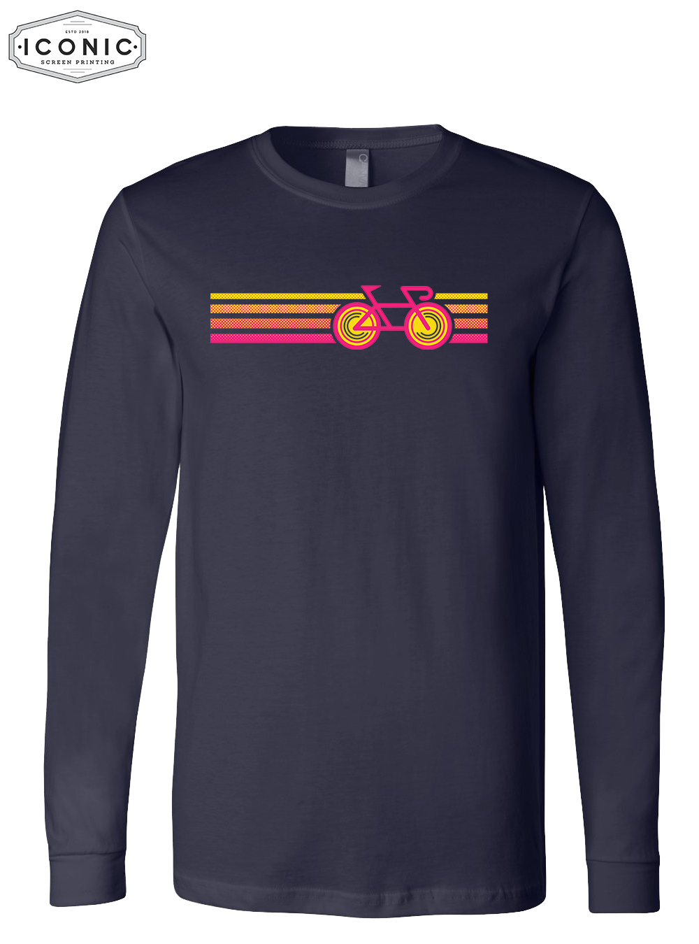 Biker Gradient - D2 - BELLA + CANVAS - Unisex Jersey Long Sleeve Tee