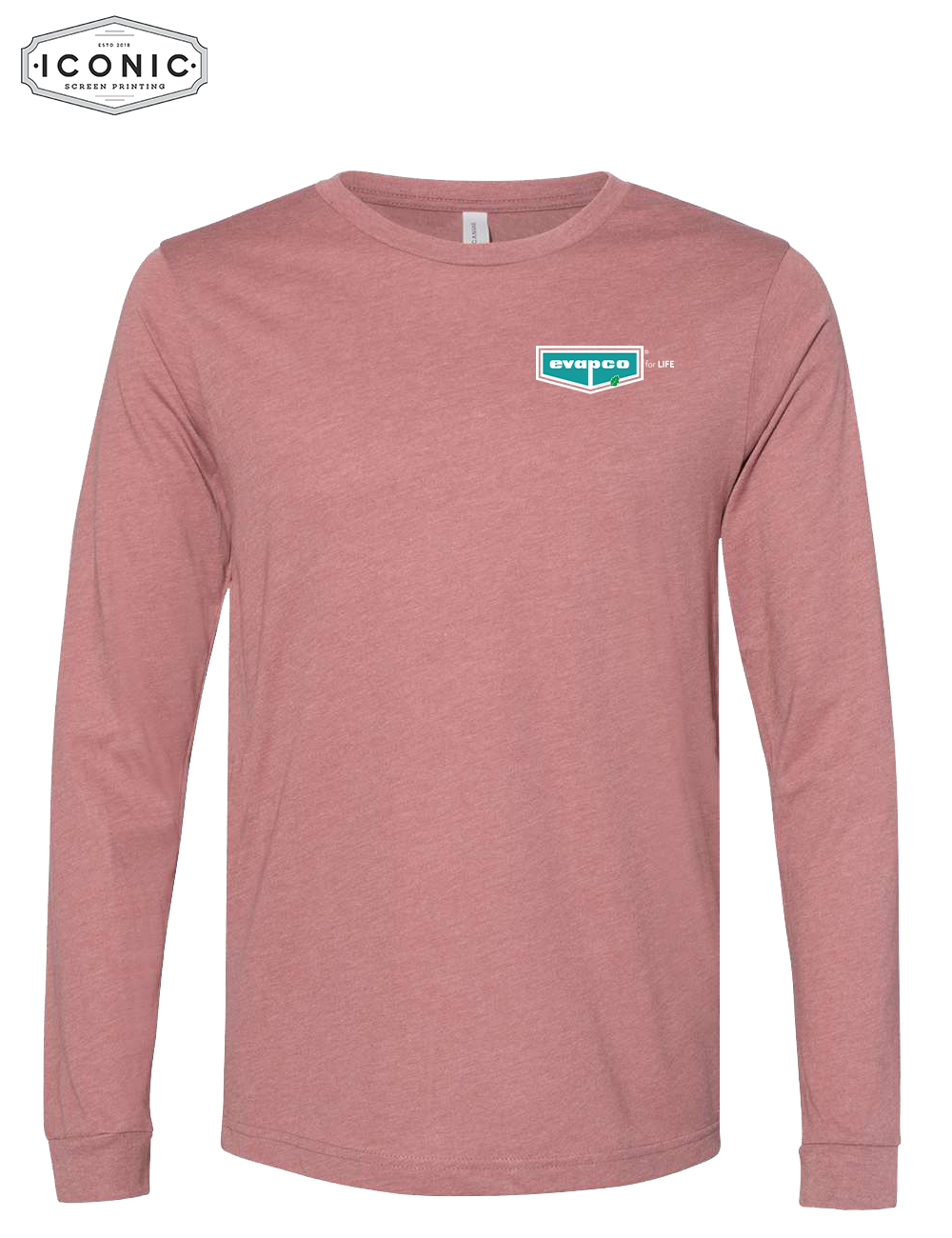 Evapco for Life - Heather CVC Long Sleeve Tee - Print