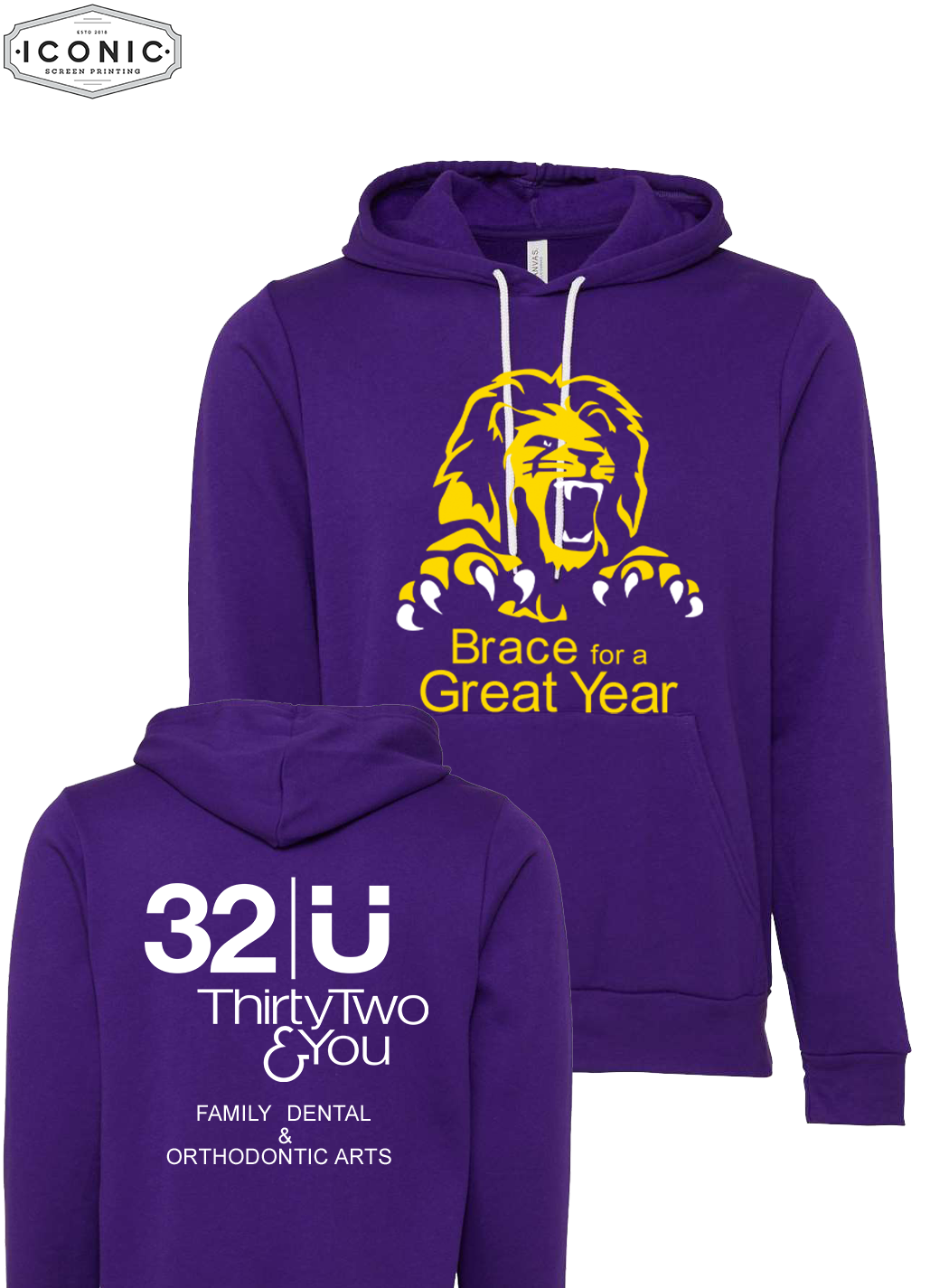 Brace for a Great Year - D5 - Unisex Sponge Fleece Hoodie