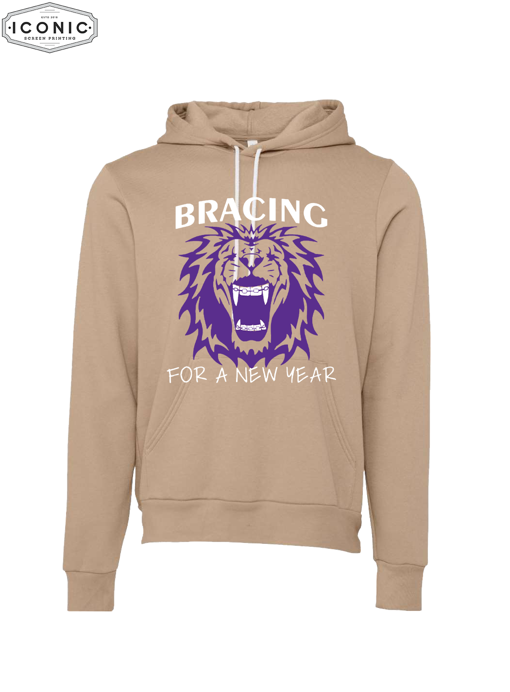 Bracing for a New Year - D4 - Unisex Sponge Fleece Hoodie