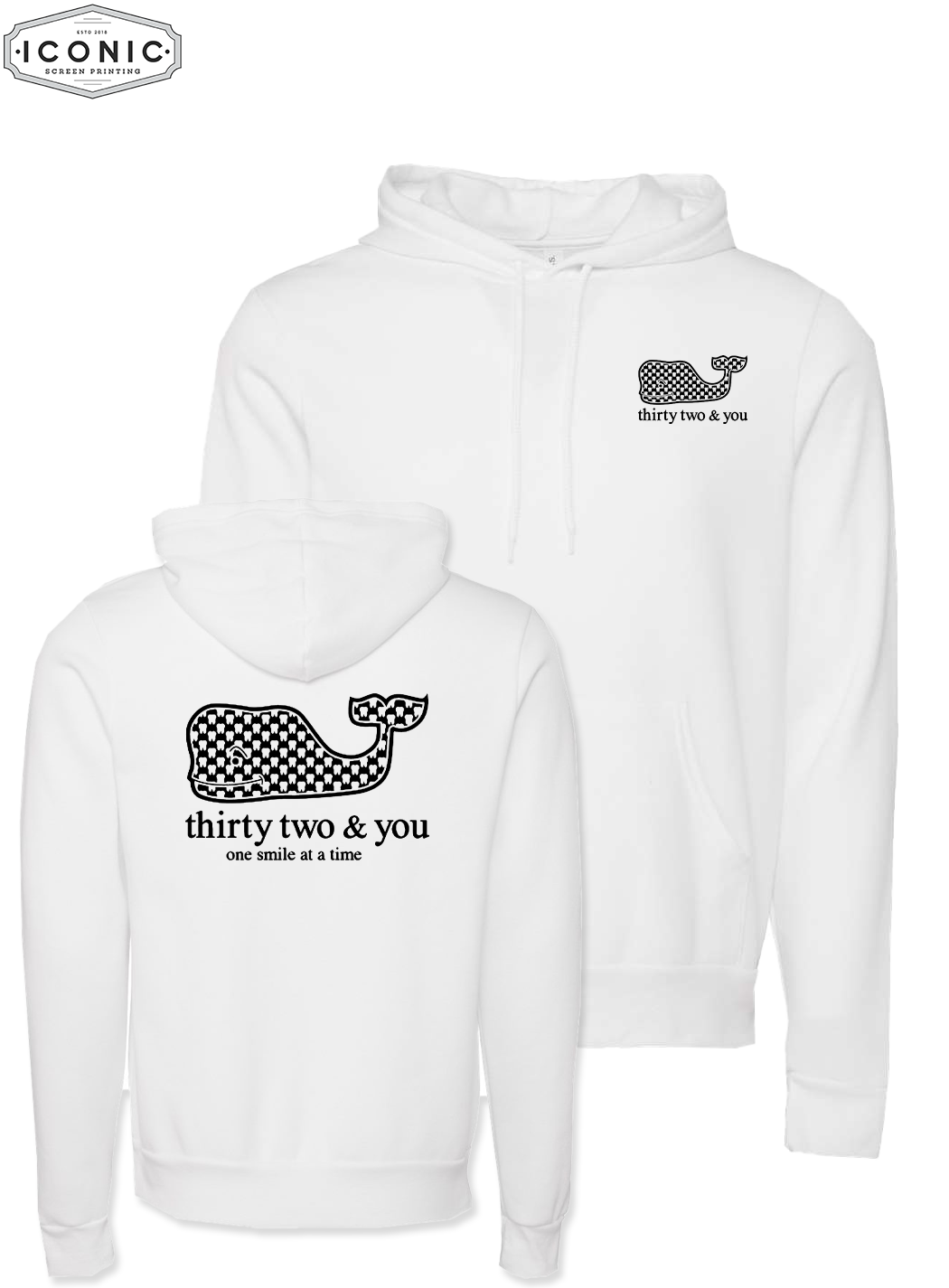 Whale 32 & U - D3 - Unisex Sponge Fleece Hoodie
