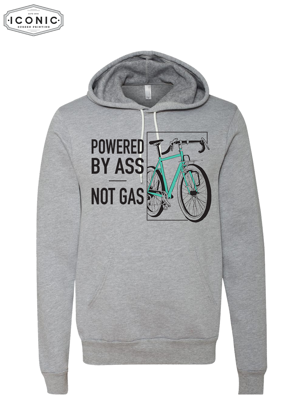 Powered By Ass - D1 - BELLA+CANVAS - Sponge Fleece Hoodie