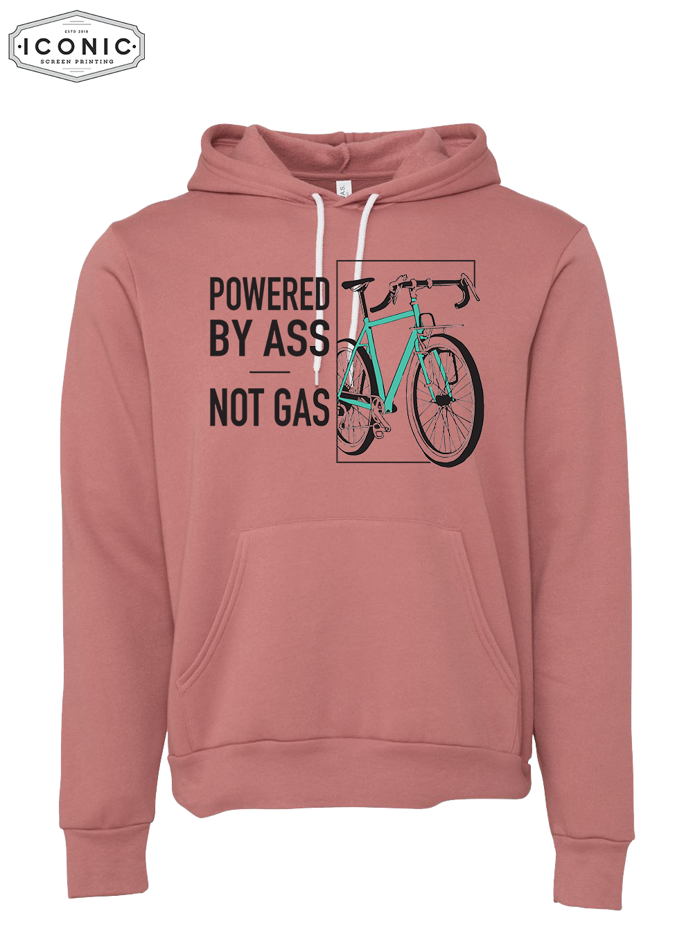 Powered By Ass - D1 - BELLA+CANVAS - Sponge Fleece Hoodie