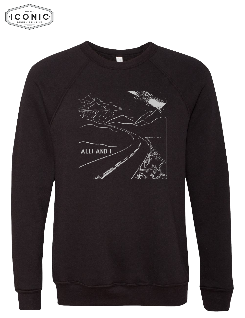 Alli and I - Sponge Fleece Raglan Crewneck Sweatshirt