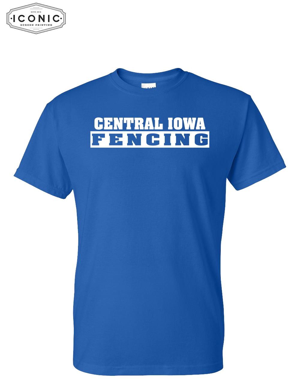 Central Iowa Fencing DryFit Tshirt Full Front Print