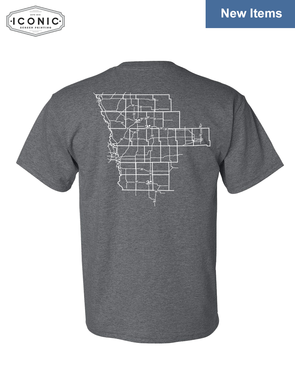 Stingrays with Map - DryBlend T-shirt