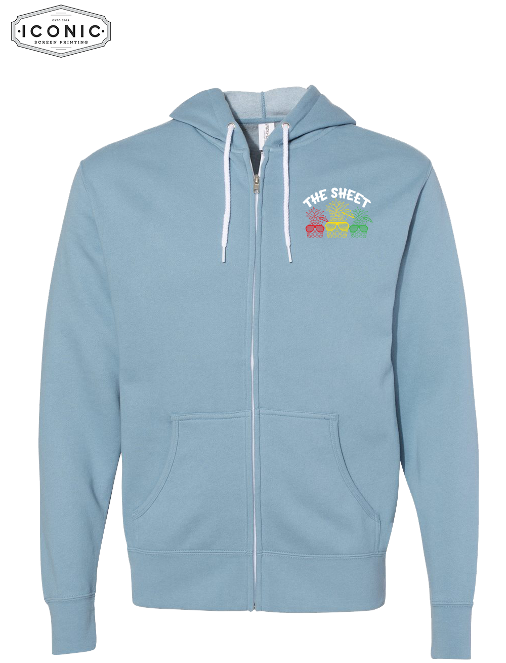 The Sheet Lightweight Full-Zip Hooded Sweatshirt