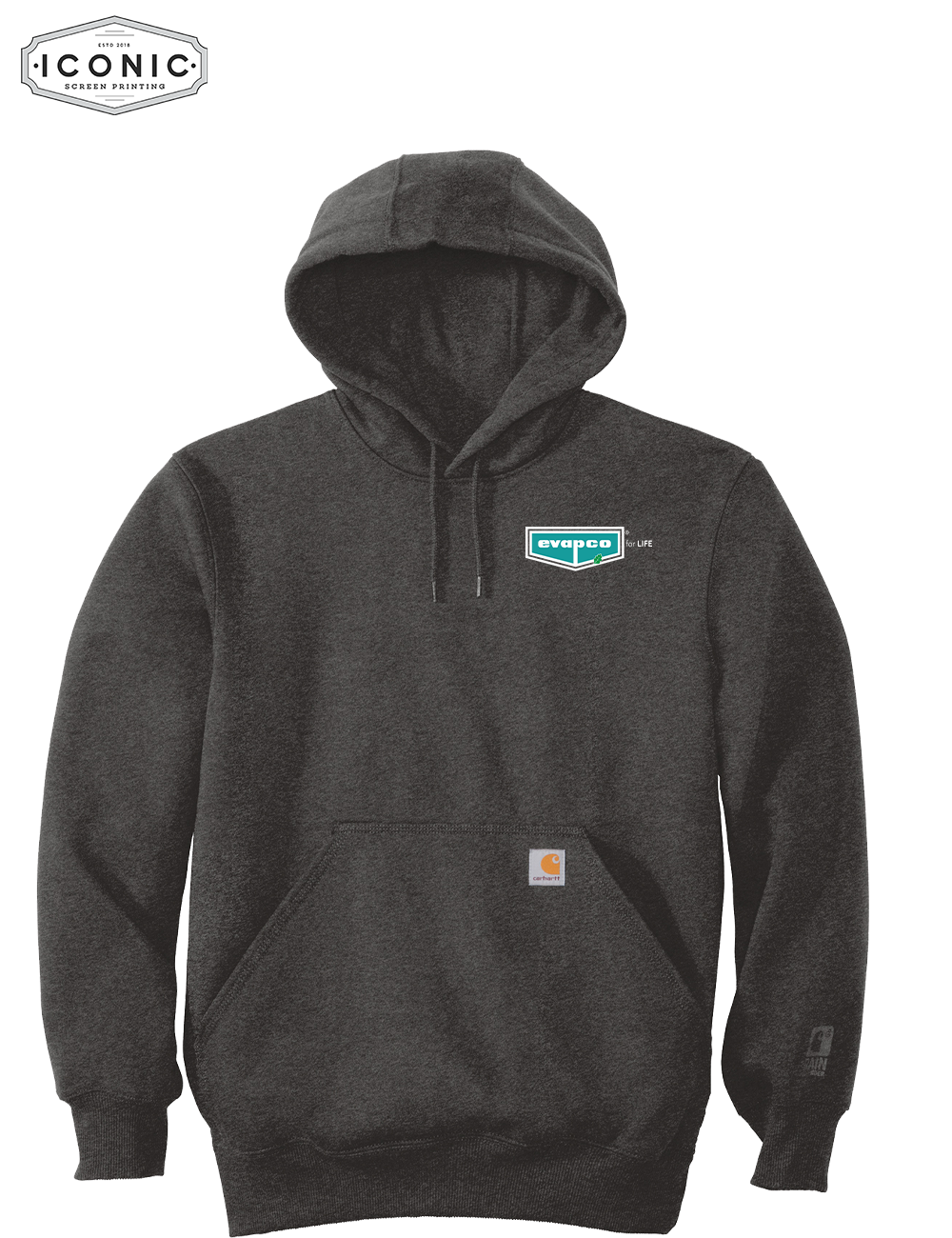 Evapco for Life - Carhartt Heavyweight Hooded Sweatshirt - Embroidery