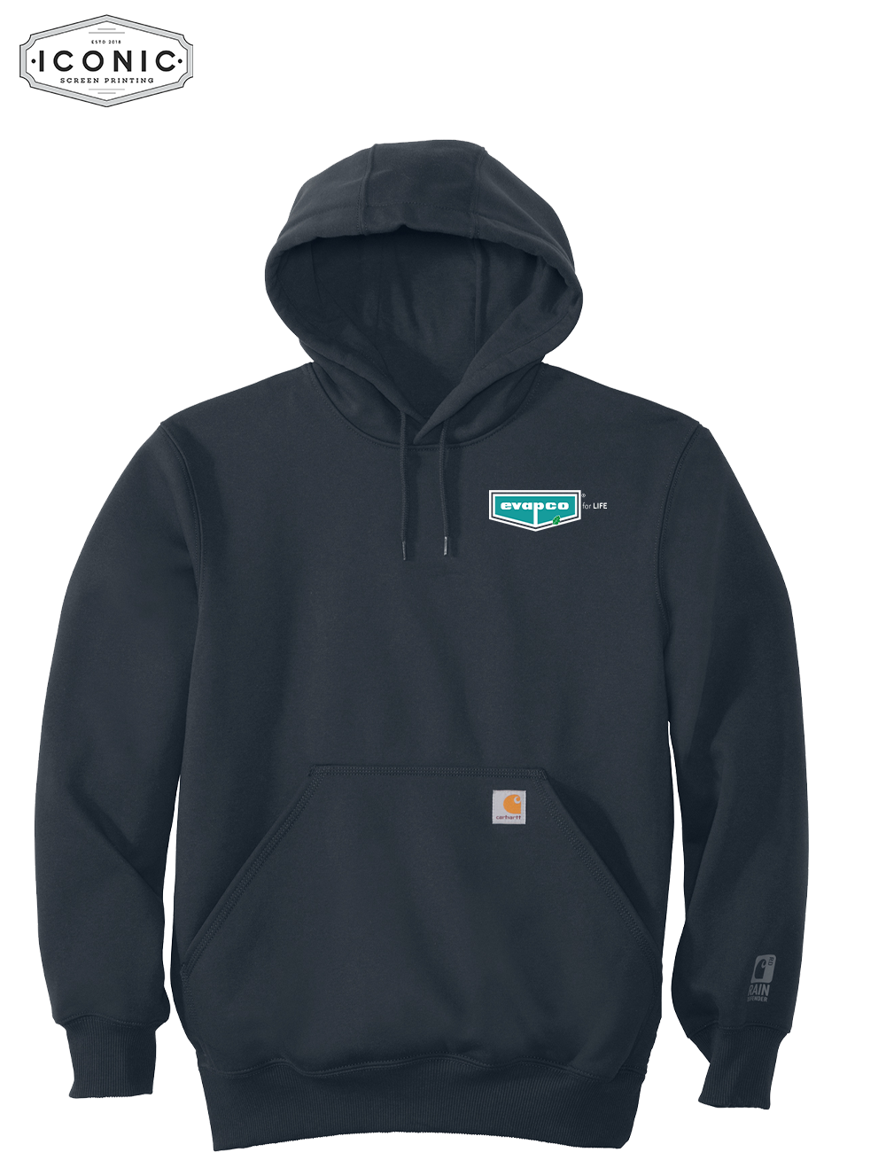Evapco for Life - Carhartt Heavyweight Hooded Sweatshirt - Embroidery