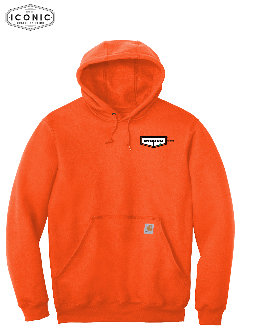 Evapco for Life - Carhartt Midweight Hooded Sweatshirt - Embroidery