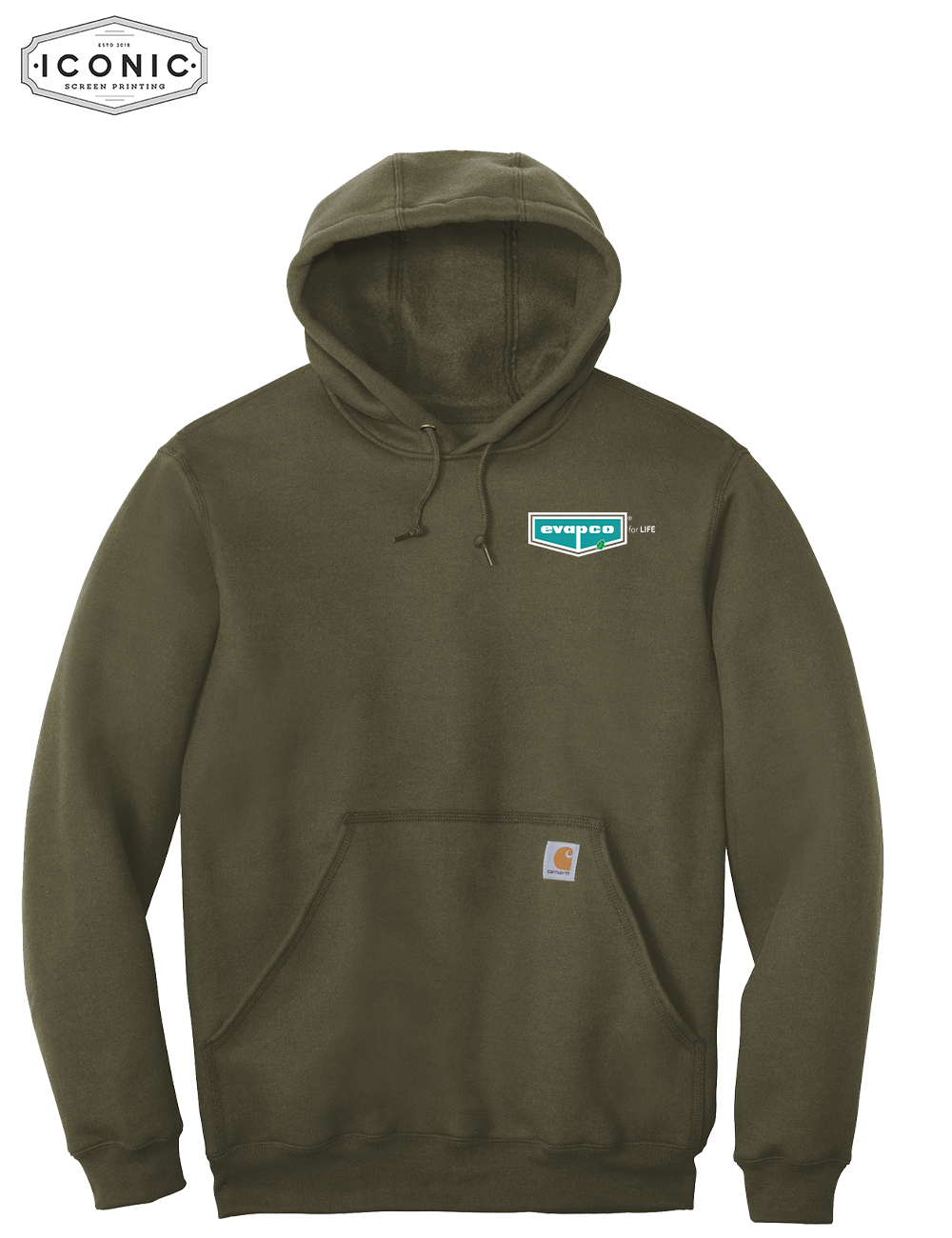 Evapco for Life - Carhartt Midweight Hooded Sweatshirt - Embroidery