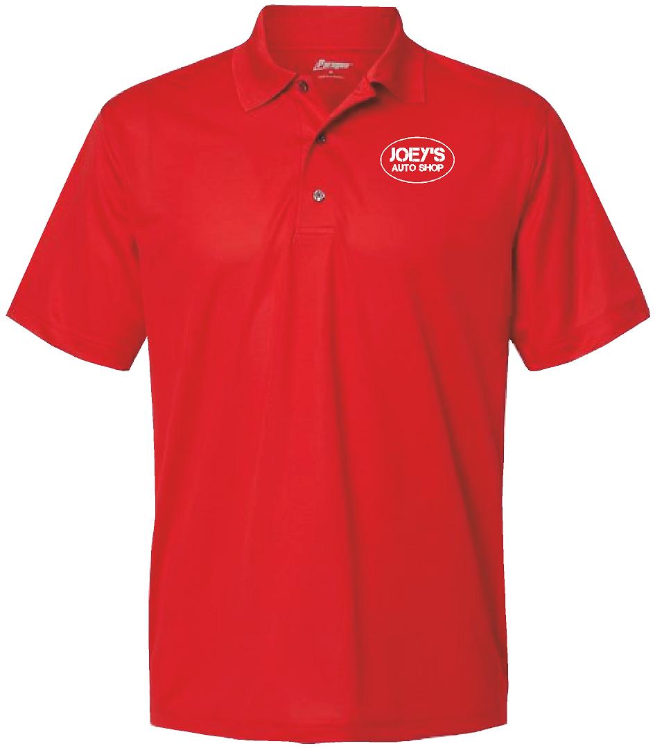 Joey's Auto Men's Saratoga Performance Mini Mesh Polo