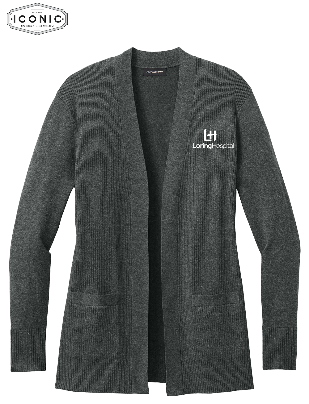 Loring Hospital Women’s Easy Care Open-Front Cardigan Sweater