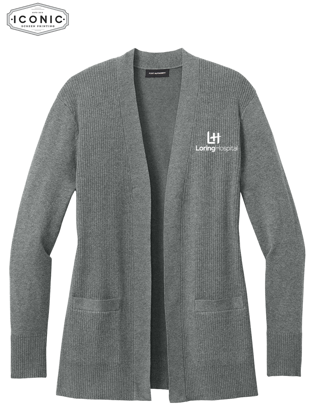 Loring Hospital Women’s Easy Care Open-Front Cardigan Sweater