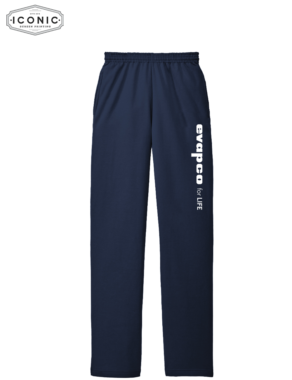 Evapco for Life Words - Core Fleece Sweatpant with Pockets - Print