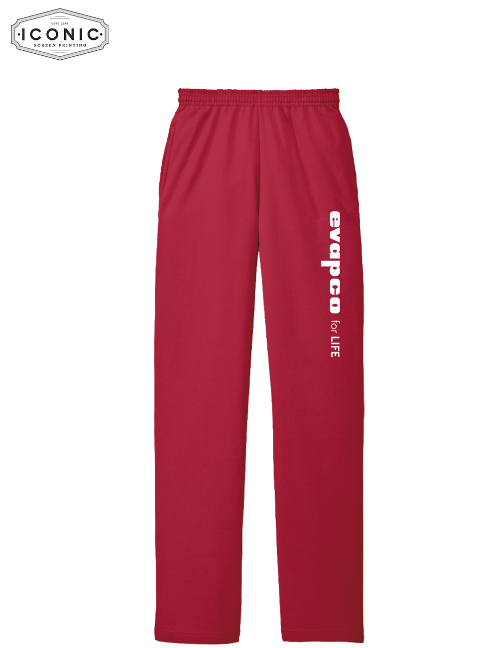Evapco for Life Words - Core Fleece Sweatpant with Pockets - Print