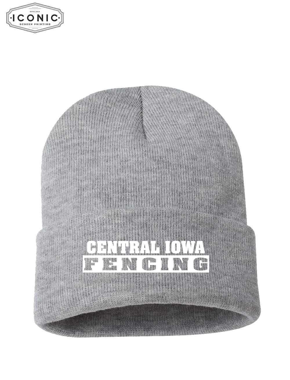 Central Iowa Fencing Solid Cuffed Beanie