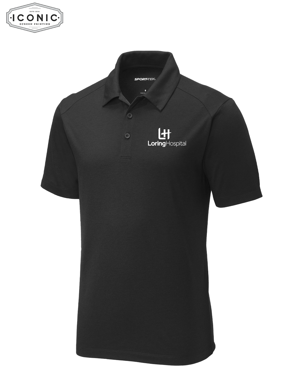 Loring Hospital PosiCharge ® Tri-Blend Wicking Polo