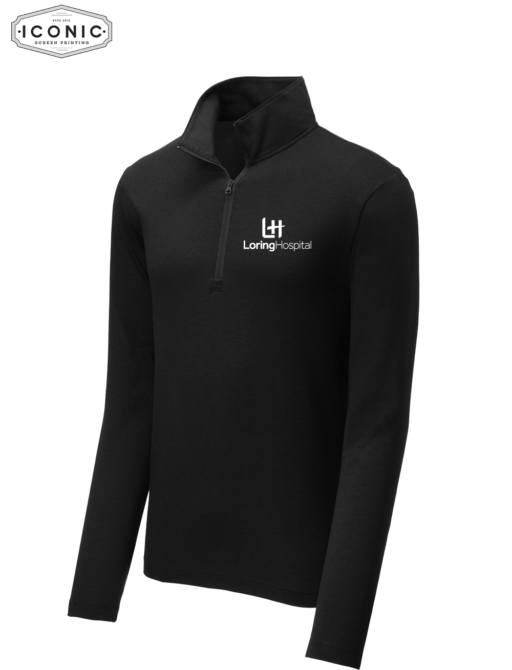 Loring Hospital PosiCharge ® Tri-Blend Wicking 1/4-Zip Pullover
