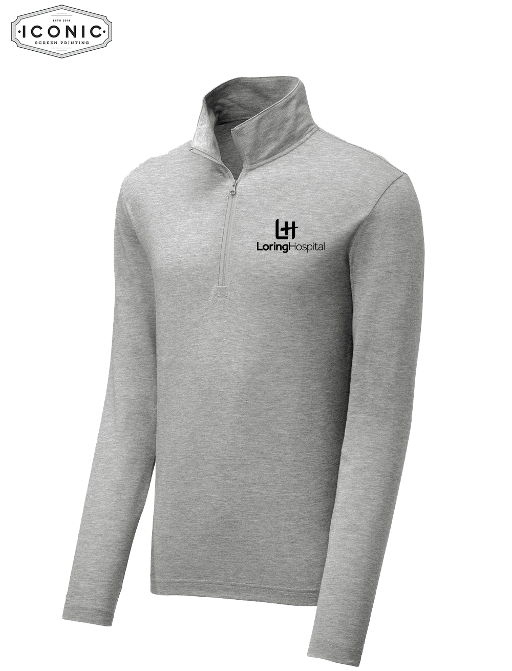 Loring Hospital PosiCharge ® Tri-Blend Wicking 1/4-Zip Pullover