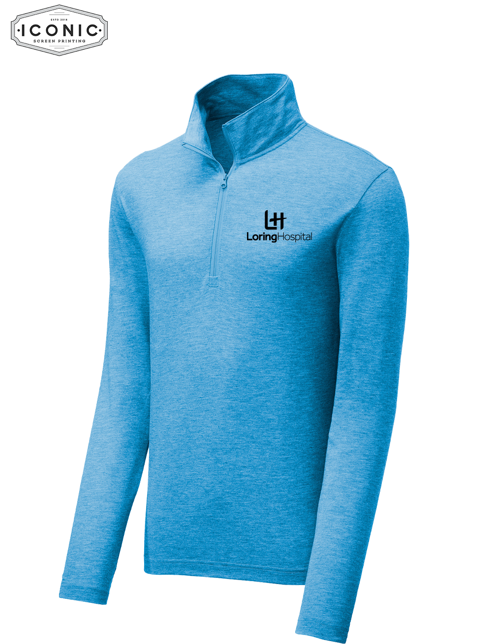 Loring Hospital PosiCharge ® Tri-Blend Wicking 1/4-Zip Pullover