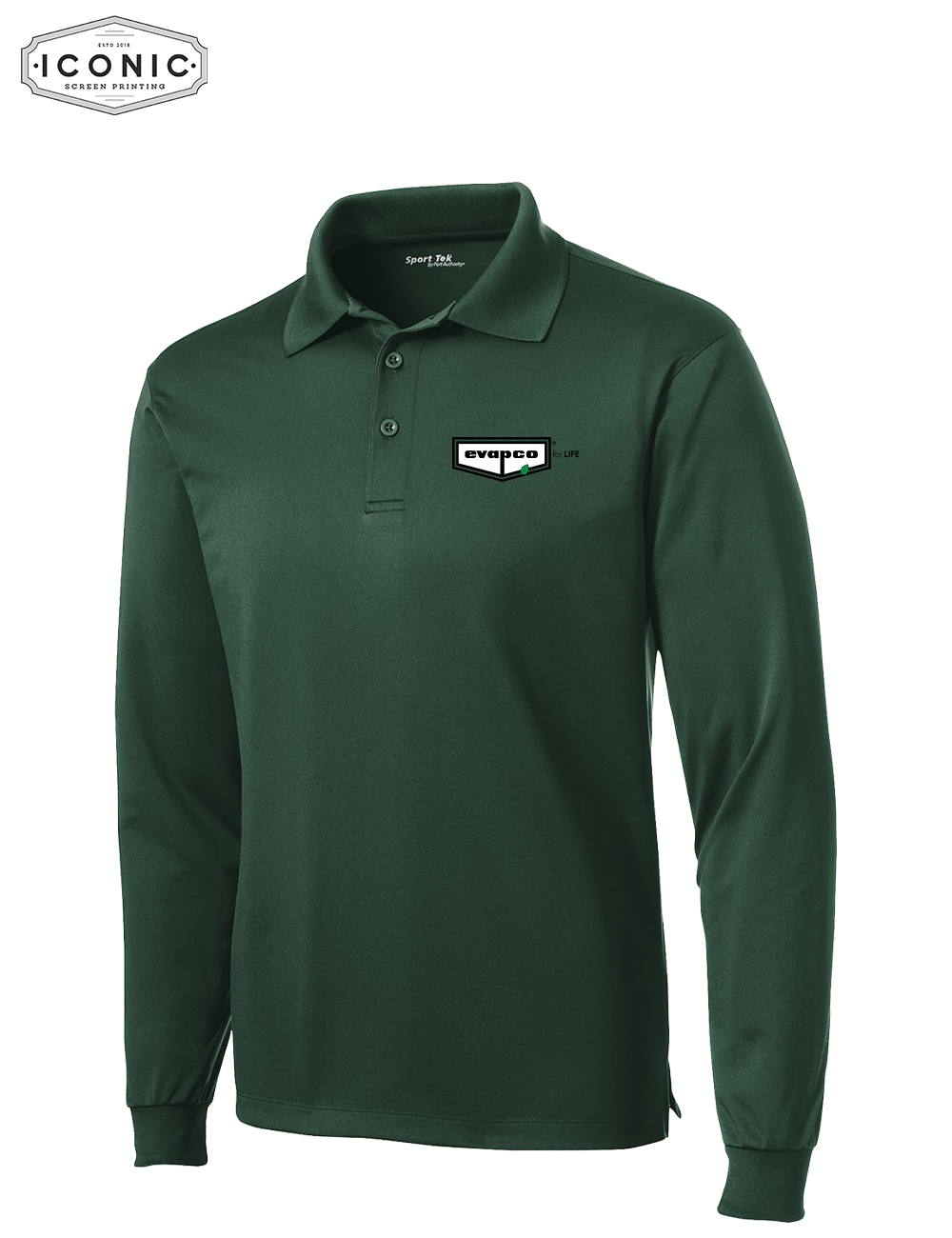 Evapco for Life - Long Sleeve Micropique Sport-Wick Polo - Embroidery