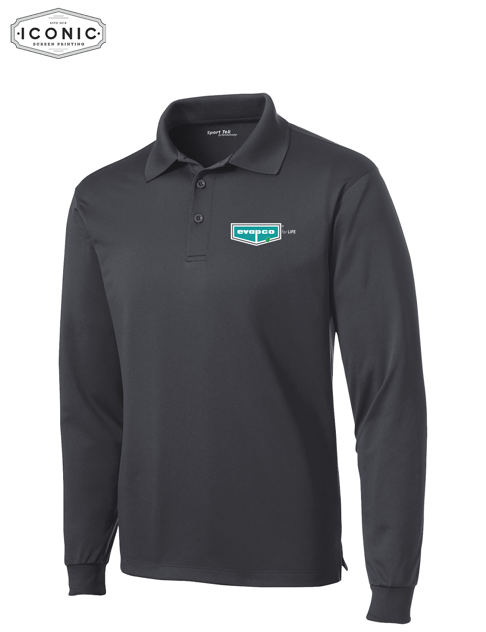 Evapco for Life - Long Sleeve Micropique Sport-Wick Polo - Embroidery