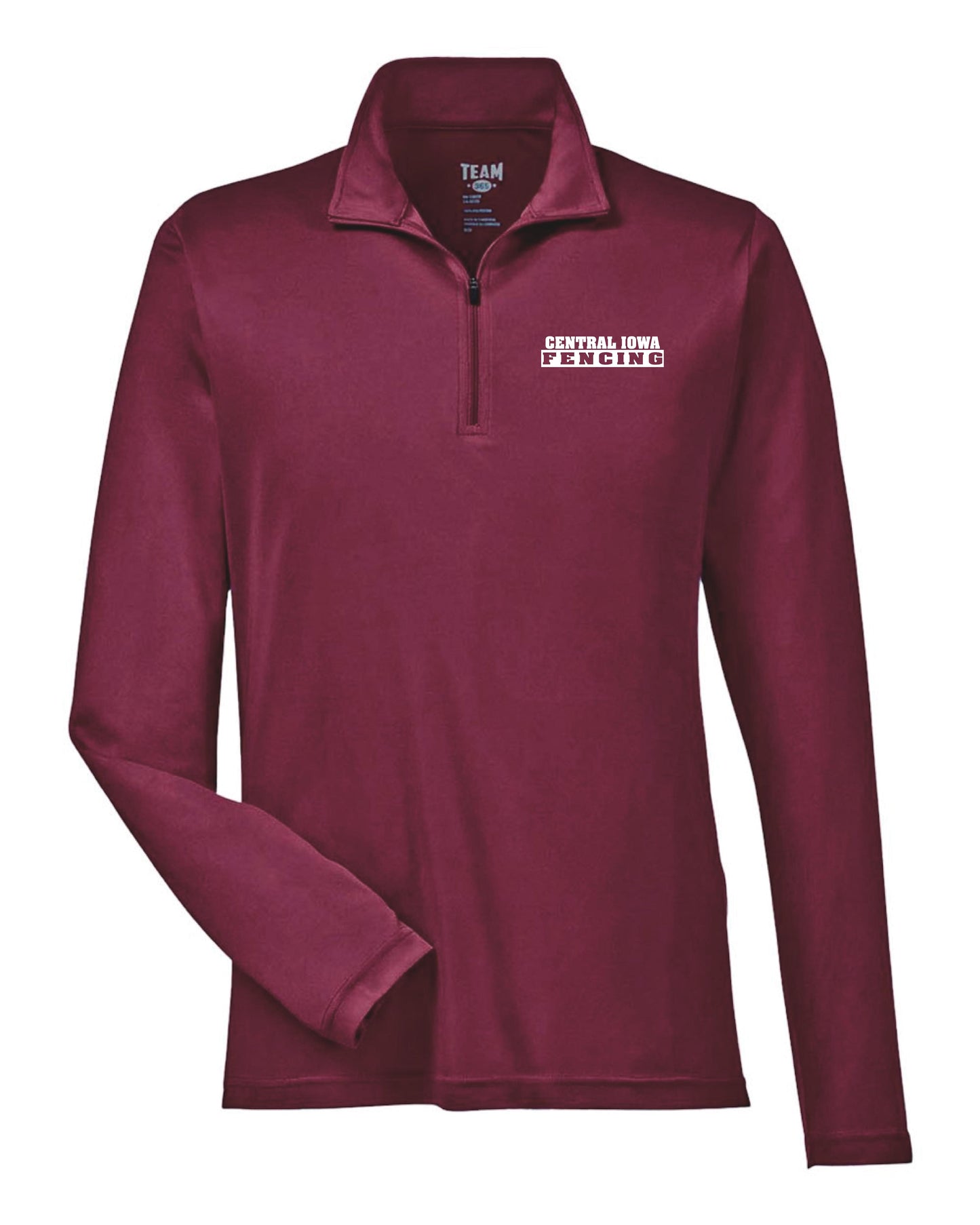 Central Iowa Fencing Men's Zone Performance Quarter-Zip Pullover