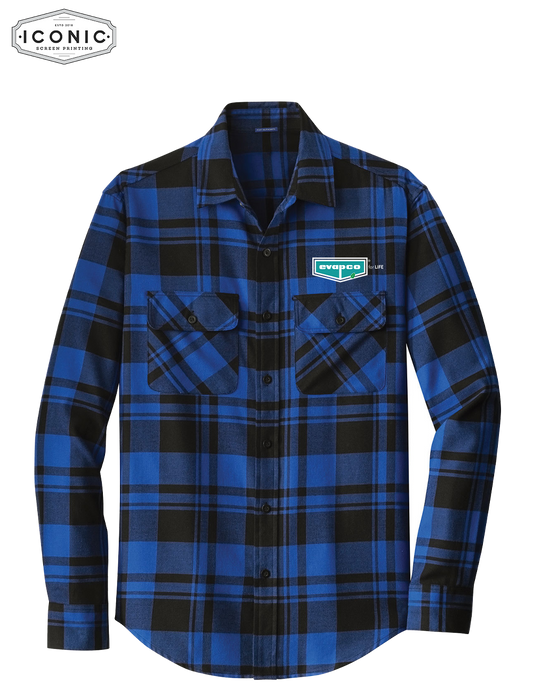 Evapco for Life - Plaid Flannel Shirt - Embroidery