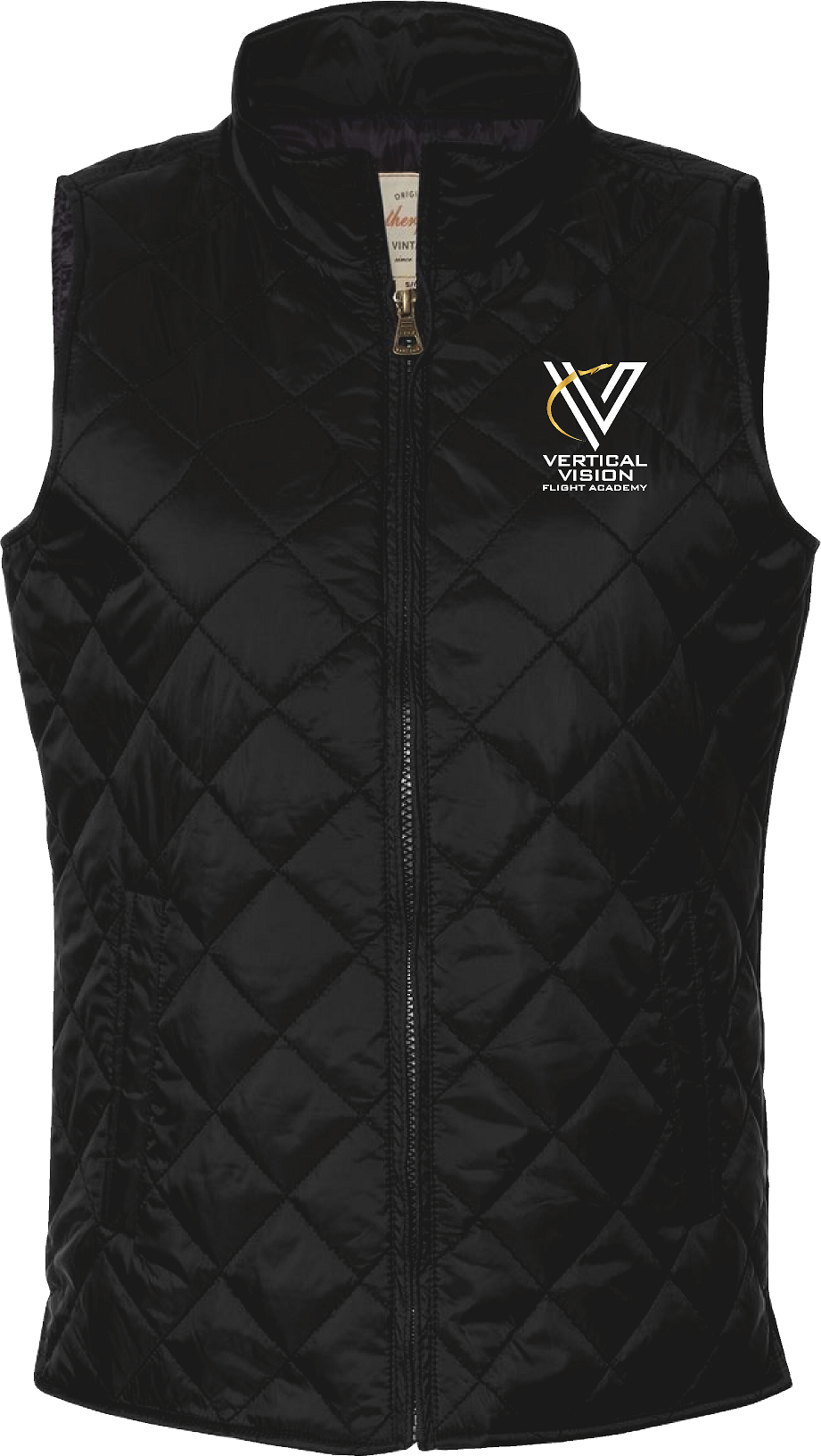 Vertical Vision Women's Vintage Diamond Quilted Vest