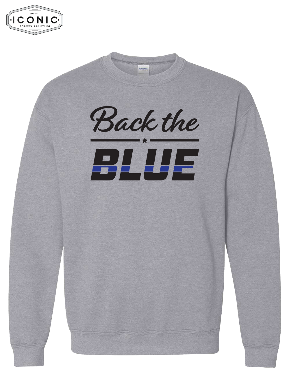 Back The Blue - Heavy Blend Sweatshirt