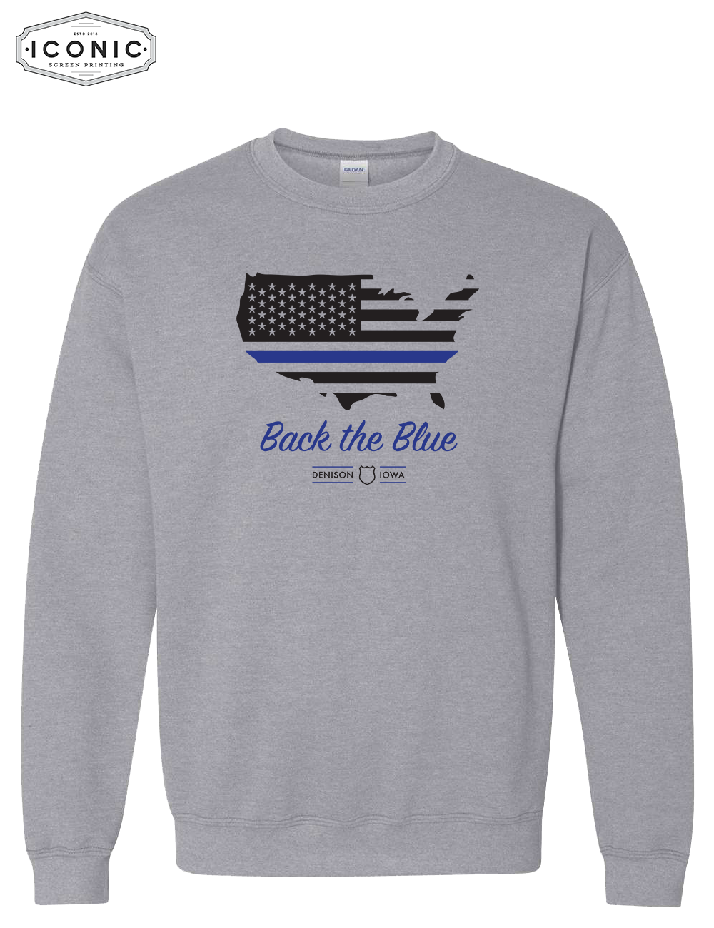 Back The Blue United States - Heavy Blend Sweatshirt